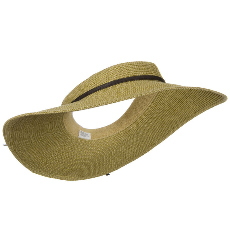 UPF50+ Crownless 4 Inch Wide Brim Visor
