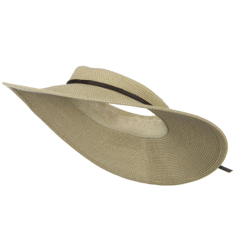 UPF50+ Crownless 4 Inch Wide Brim Visor