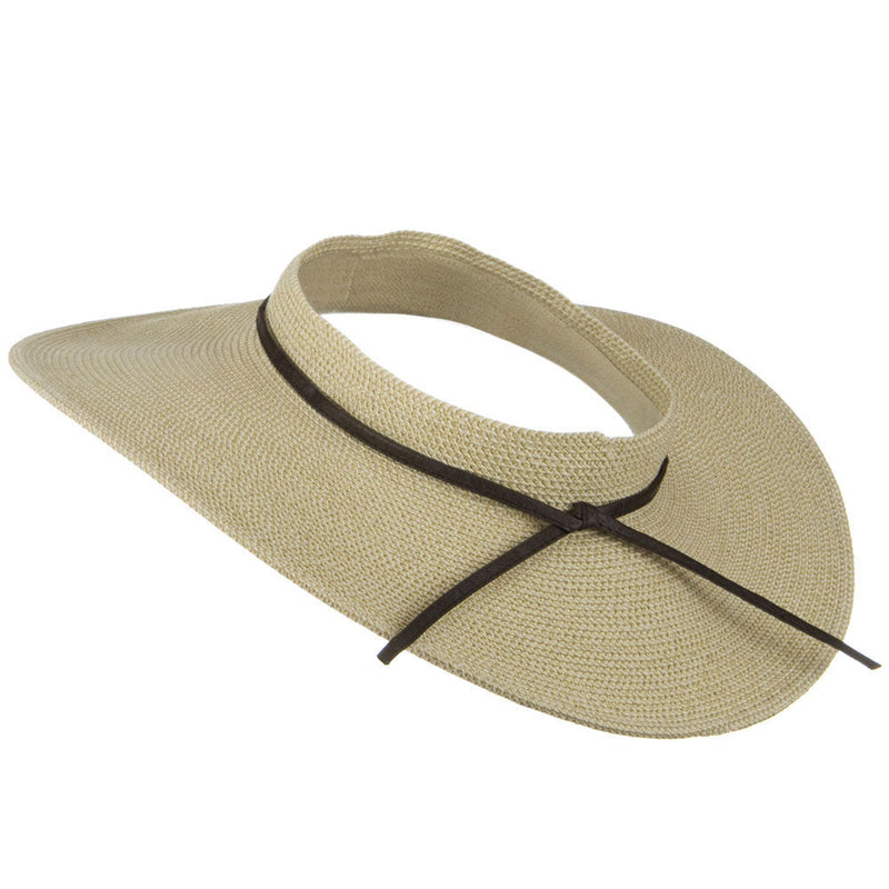UPF50+ Crownless 4 Inch Wide Brim Visor
