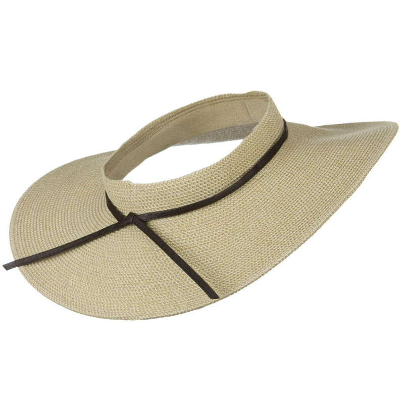 UPF50+ Crownless 4 Inch Wide Brim Visor