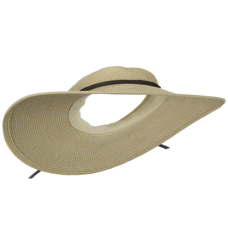 UPF50+ Crownless 4 Inch Wide Brim Visor