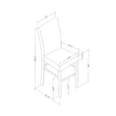 Leon - Bar Table And 4 Bar Stools - Espresso / White