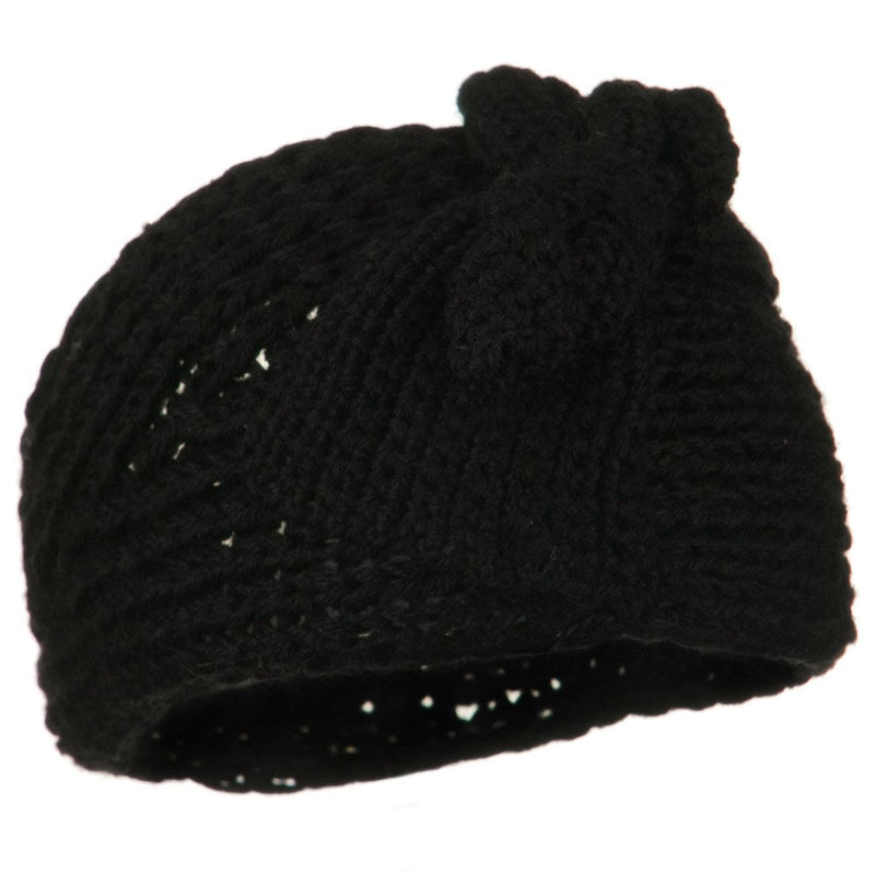 Button Closure Wide Knit Head Band