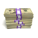 Money Prop - New Style $20's Crisp New $2,000 Full Print Stack