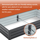 6x3x1 FT Metal Raised Garden Bed Outdoor Planter by HouseOfZazla