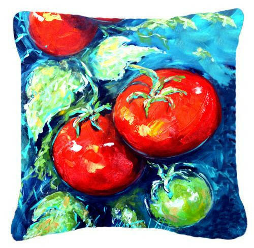 Vegetables - Tomatoes on the vine Canvas Fabric Decorative Pillow MW1148PW1414