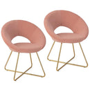 4-Piece Kitchen & Dining Bundle: Modern Velvet Accent Chair (Set of 2) + Height Adjustable Bar Stools (Set of 2) by LJGDeals
