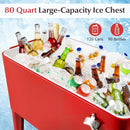 Portable Patio Cooler with Bottom Storage Shelf and Bottle Opener by LJGDeals