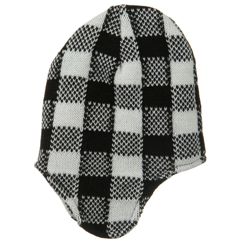 Buffalo Plaid Peruvian Beanie Hat