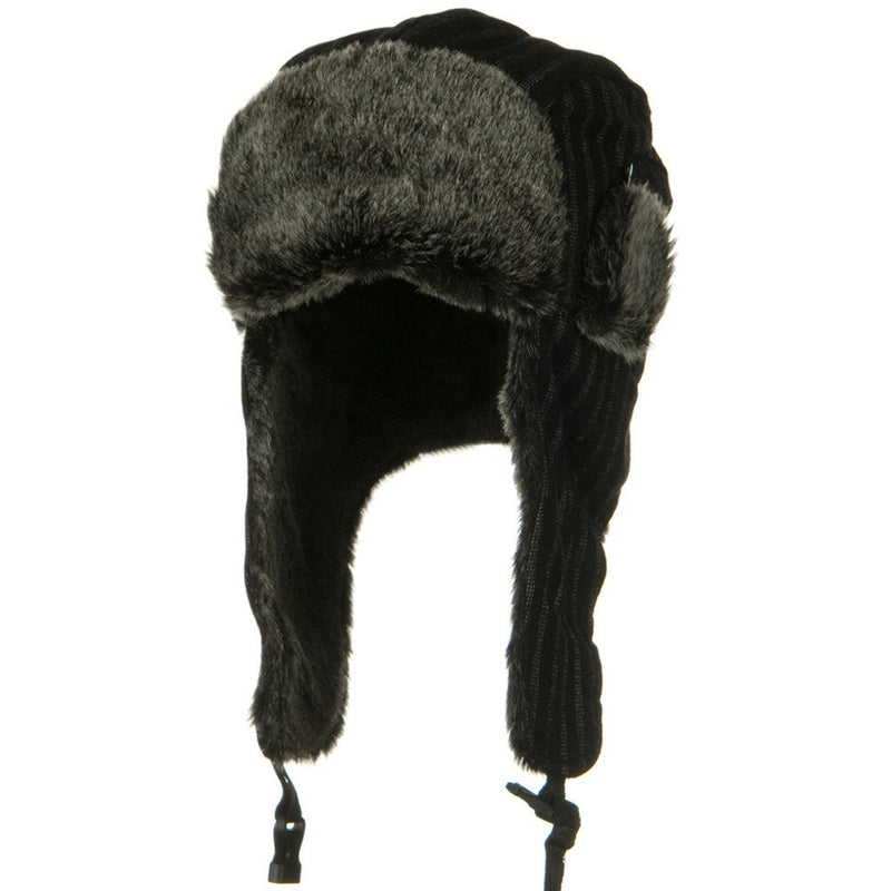 Blended Polyester Pinstripe Trooper Hat