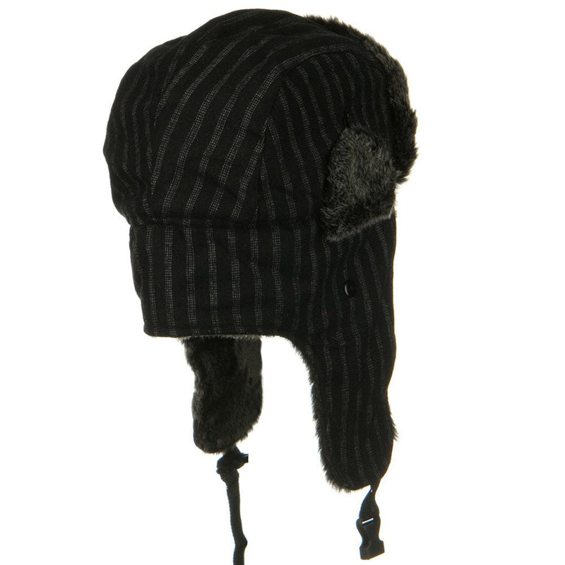 Blended Polyester Pinstripe Trooper Hat