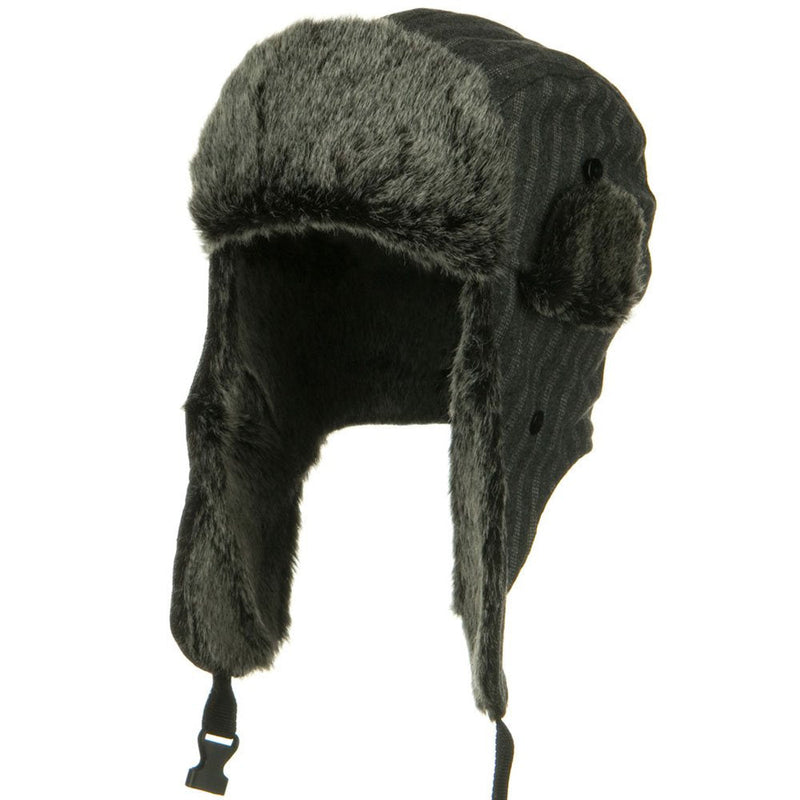Blended Polyester Pinstripe Trooper Hat