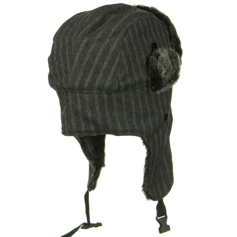 Blended Polyester Pinstripe Trooper Hat