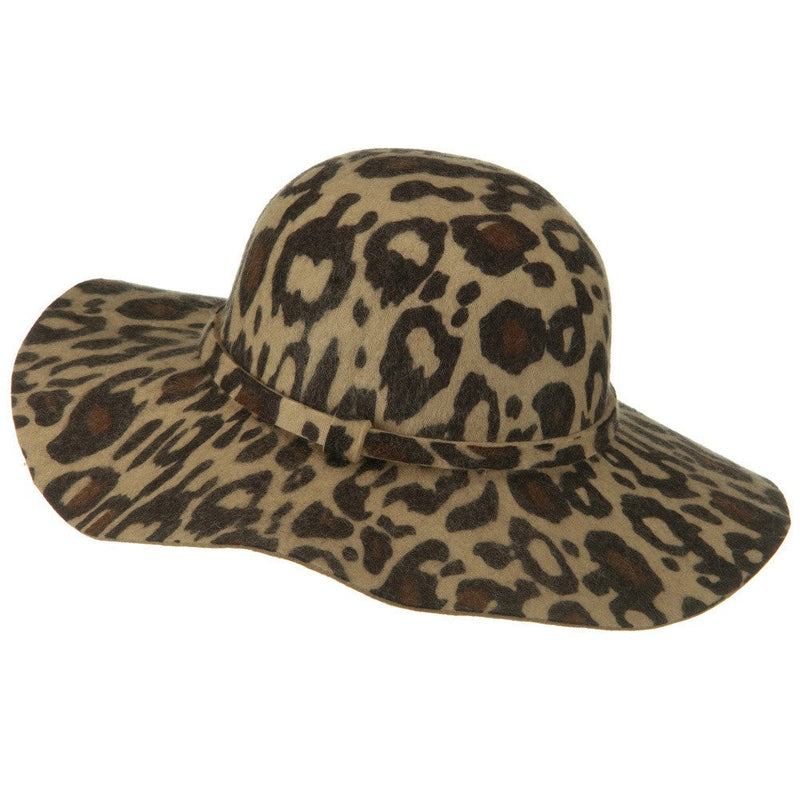 Animal Print Wool Felt Hat