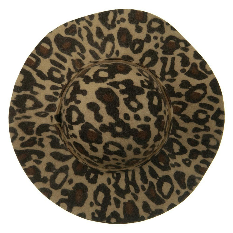 Animal Print Wool Felt Hat
