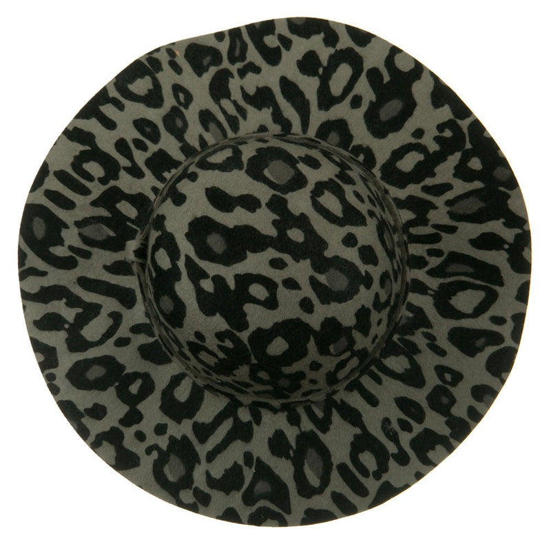 Animal Print Wool Felt Hat
