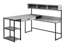 L-Shaped Corner Computer Desk with Storage Drawers by HouseOfZazla