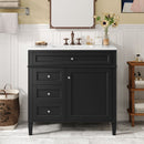 Bathroom Vanity With Top Sink, 2 Drawers And Tip Out Drawer by HouseOfZazla
