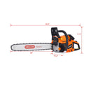 52Cc Gasoline Chainsaw With 20" Oregon Bar And Chain For Wood Cutting Plastic - Orange by HouseOfZazla
