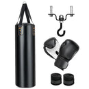 Fitness Room Bundle: Hanging Punching Bag Set + Folding Treadmill by LJGDeals