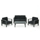 Cape Coral - 4 Pieces Outdoor Patio Chat Set