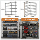5 Tiers Adjustable Heavy Duty Metal Storage Shelves