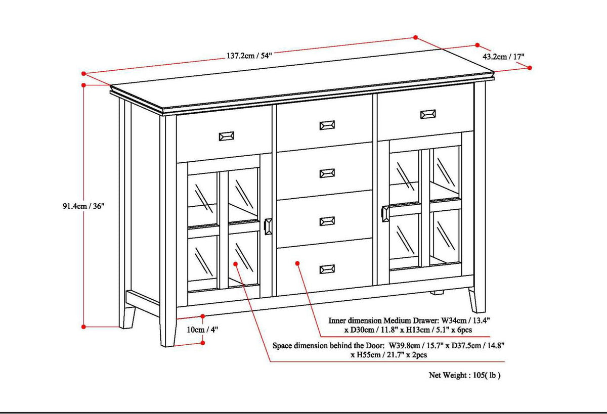 Artisan - Handcrafted Sideboard Buffet, photo 6 of 24