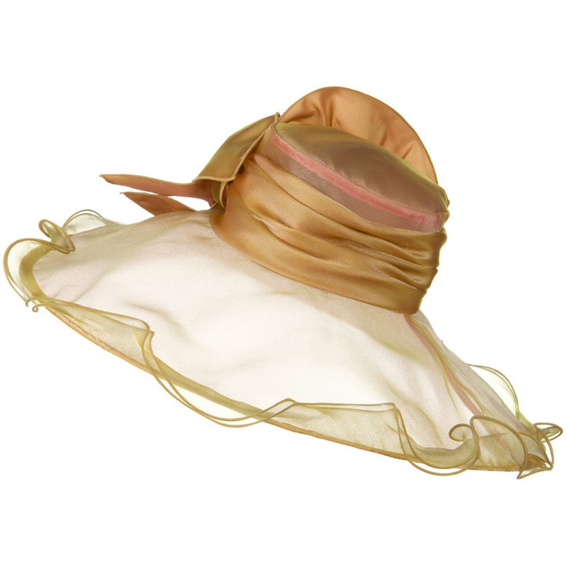 Double Trim Organza Hat