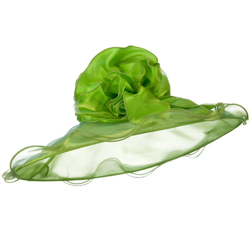 Double Trim Organza Hat