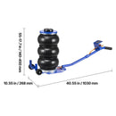 Air Jack, 3 Ton/6613 lbs Triple Bag Air Jack with Six Steel Pipes by HouseOfZazla