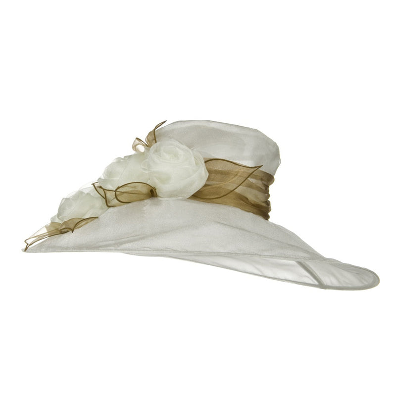 6 Roses Organza Hat