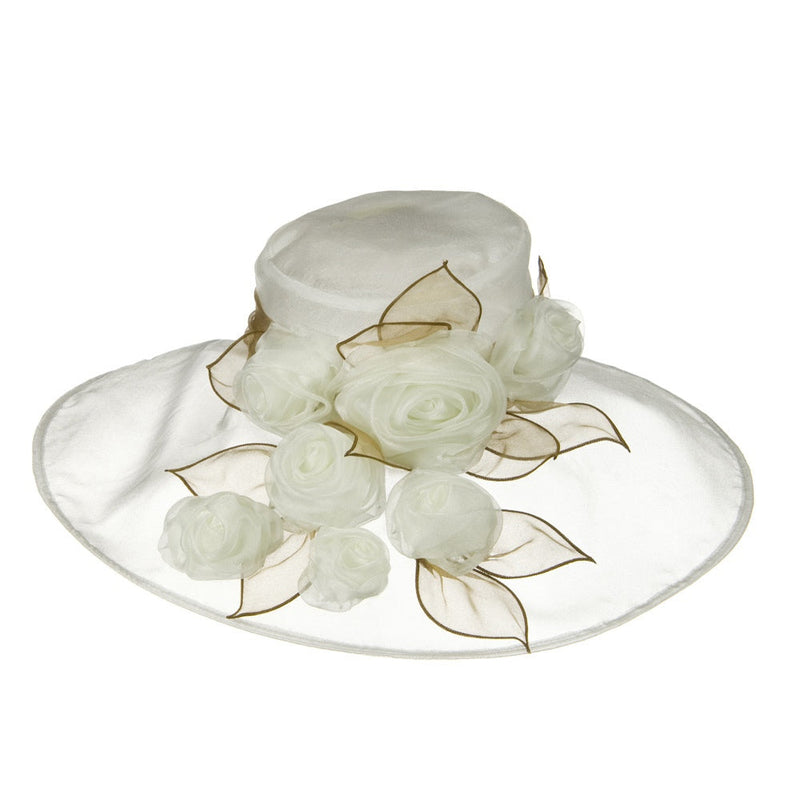 6 Roses Organza Hat