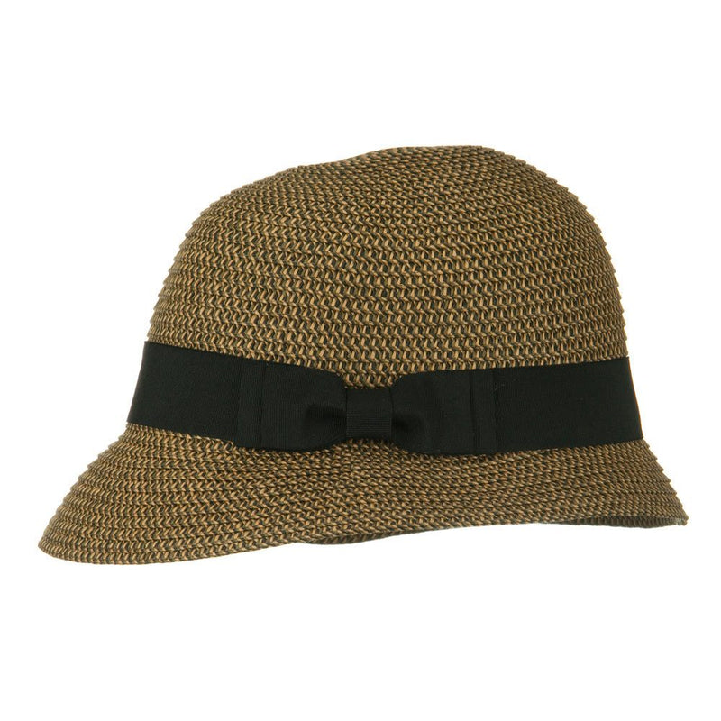 Cloche Ribbon Round Crown Hat