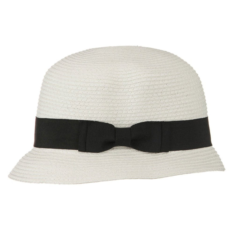 Cloche Ribbon Round Crown Hat
