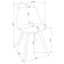 Elegant Padded Side Chair (Set Of 2) by HouseOfZazla