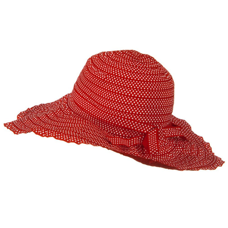 Ribbon Short Brim Self Tie Hat