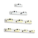 GobekUsa Waterproof LED Vanity Mirror Light with Acrylic Lampshade - Chrome Sconce Lamp in Warm/White Light