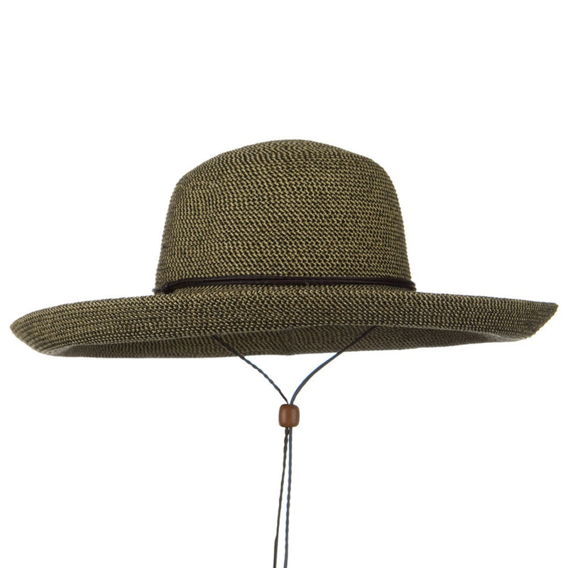 UPF 50+ Cotton Paper Braid Kettle Brim Hat