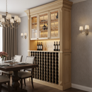 Pine Base Wine Rack 11 Column Custom Standard Bottle Storage by Wine Racks