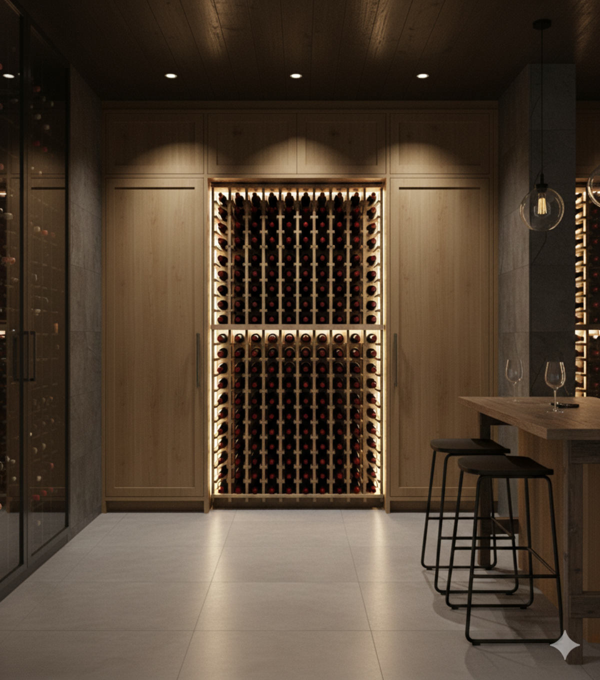 Wine Racking 11 Column Display Customizable Standard Bottle Rack Storage, photo 2 of 5