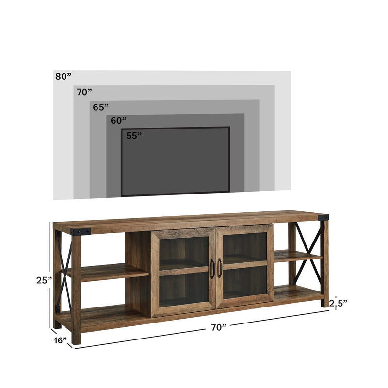 Metal X TV Stand