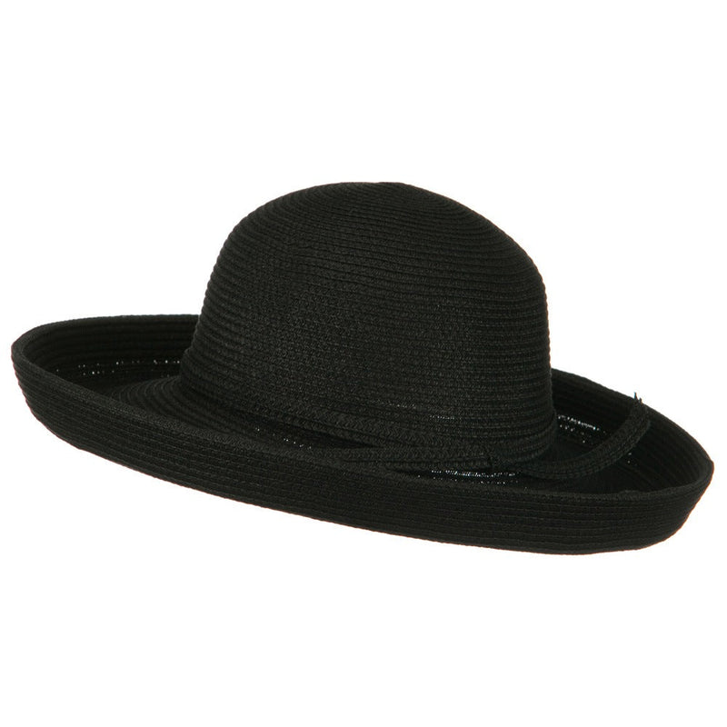 Sewn Braid Kettle Brim Ribbon Hat