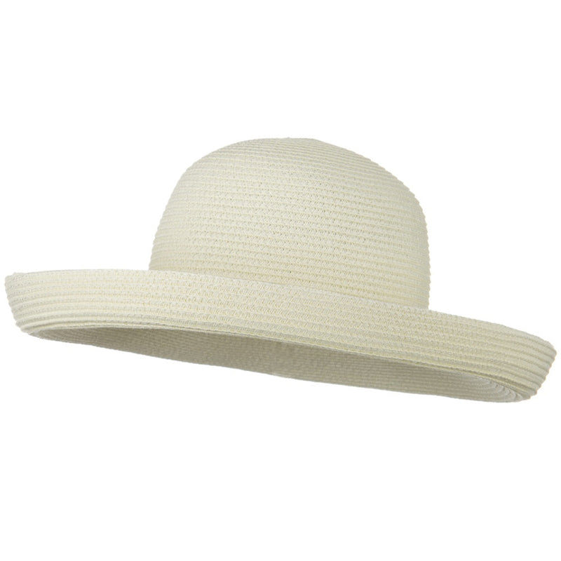 Sewn Braid Kettle Brim Ribbon Hat