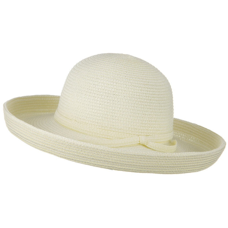 Sewn Braid Kettle Brim Ribbon Hat