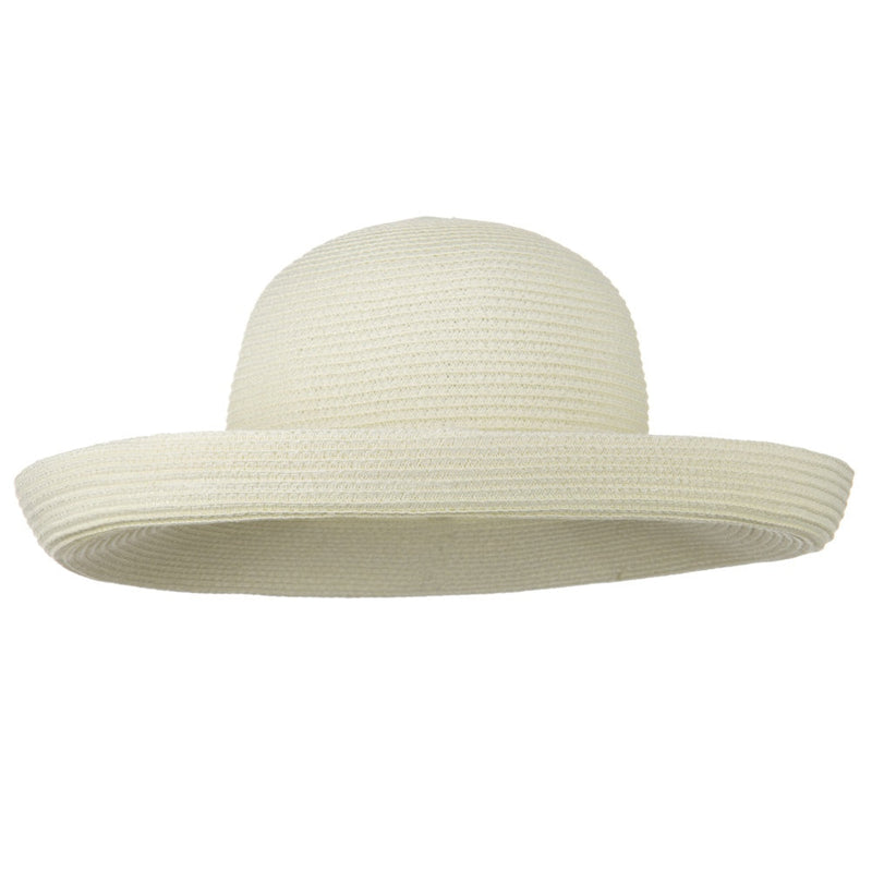 Sewn Braid Kettle Brim Ribbon Hat
