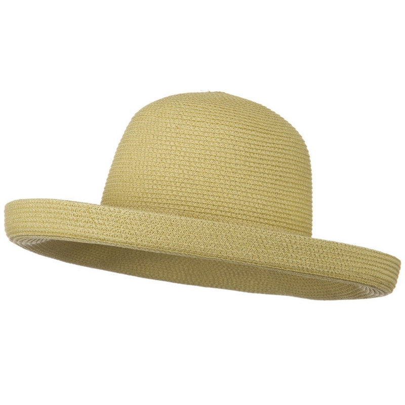Sewn Braid Kettle Brim Ribbon Hat