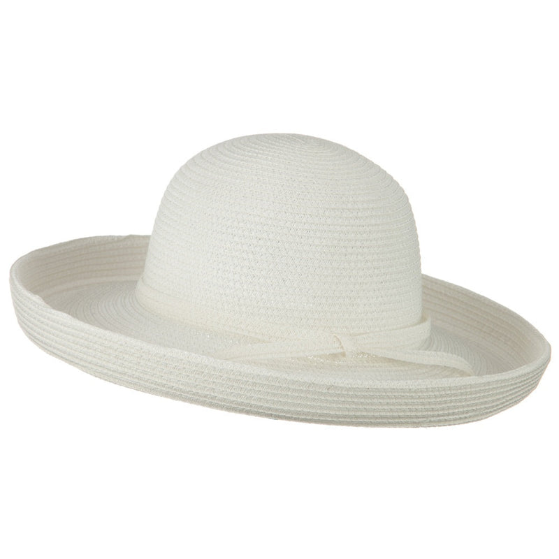 Sewn Braid Kettle Brim Ribbon Hat
