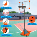 Kids Basketball Hoop Adjustable 5.6-7ft with Wheels