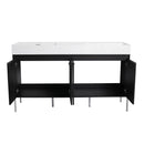Freestanding Bathroom Vanity With Resin Sink And Storage Cabinet by HouseOfZazla