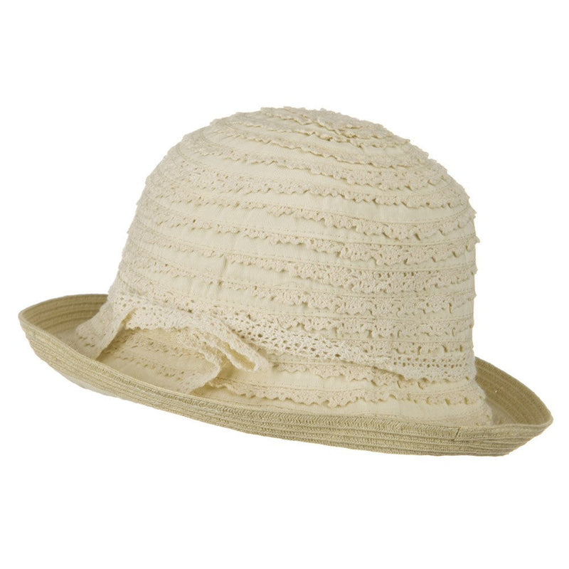 Woman's Ribbon Lace Braid Hat